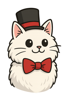 Bowtie Top Hat Cat!